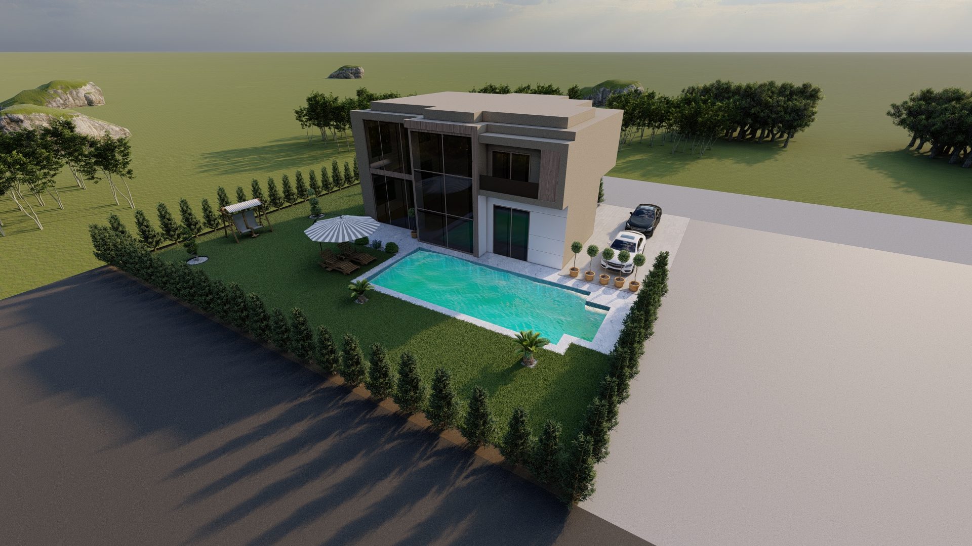 Yenice Trakpark Villa Peyzaj Tasarımı — fotoğraf 2