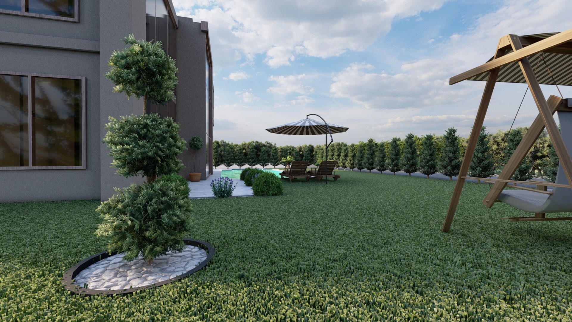 Yenice Trakpark Villa Peyzaj Tasarımı — fotoğraf 3